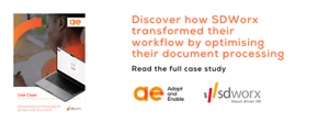 Transforming workflows for SD Worx with hyperautomation